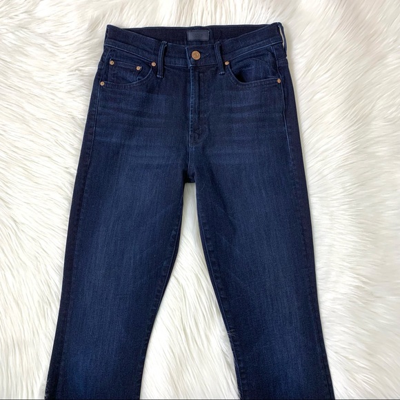MOTHER Insider Crop Step Fray Jeans AFTER PARTY SIZE 25 - Picture 11 of 16